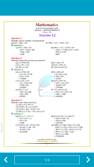 NCERT Solutions Class 6 Maths in English Offline Screenshot 3