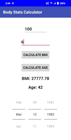 Body Stats Calculator Screenshot 3