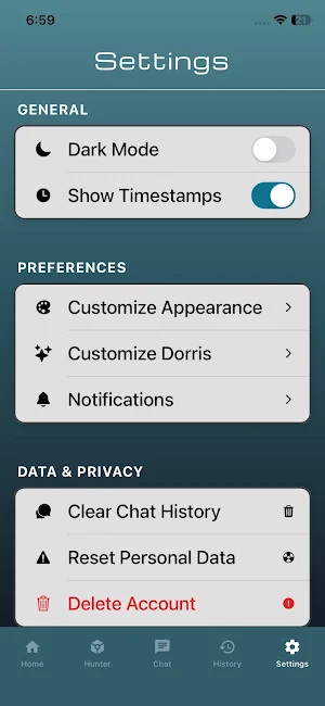 Ask Dorris Screenshot 1