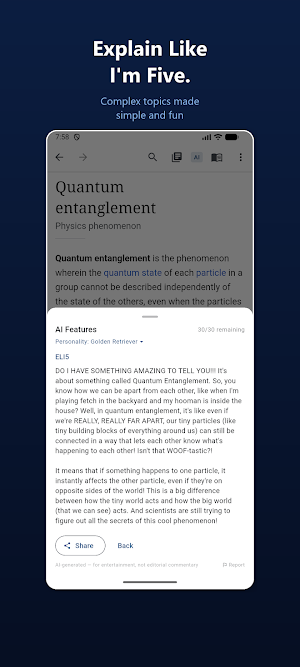WikiVibe: Reader for Wikipedia Screenshot 3