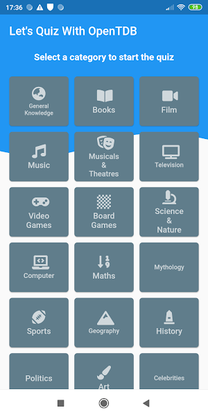 Let's Quiz With OpenTDB Screenshot 0
