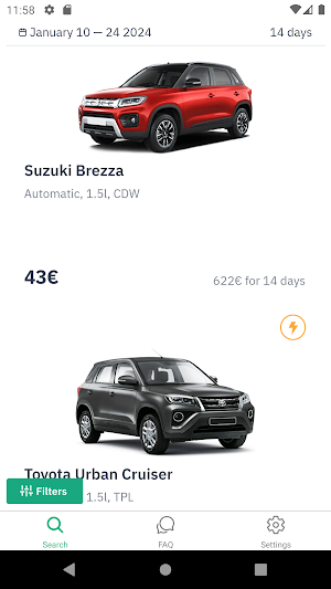 Mauritius car rental Screenshot 2
