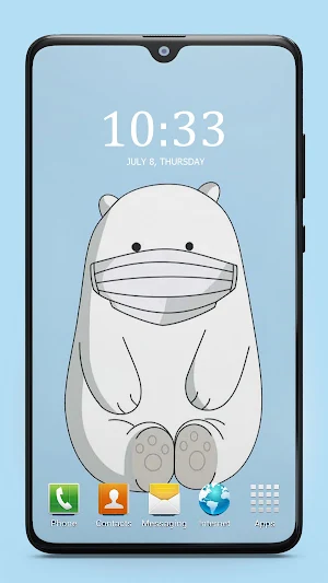Cute Bear Cartoon Wallpaper Special Screenshot 2