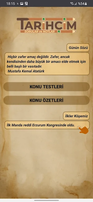 KPSS-Tarih Soruları ve Notları Screenshot 0