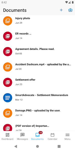 SmartAdvocate Case Access Screenshot 1