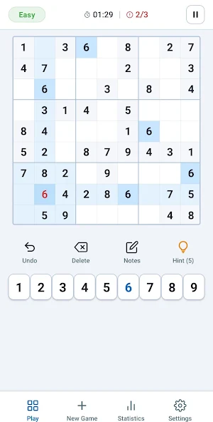 Logic Number Grid Screenshot 1