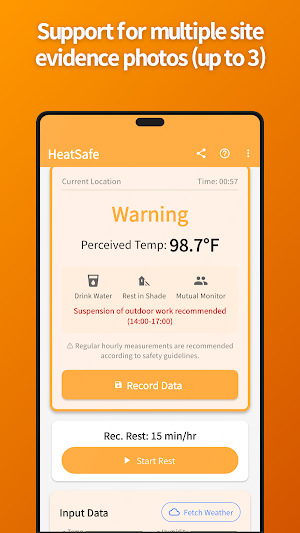 Heat Index Calculator - HeatSa Screenshot 1