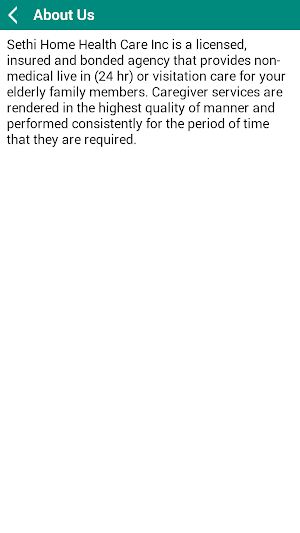 Sethi Home Care Services Inc. Screenshot 2