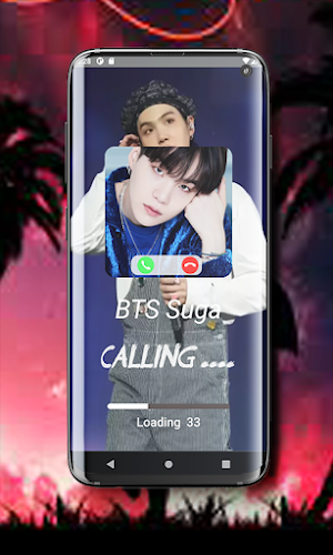 BTS Suga fake video call Prank Screenshot 1