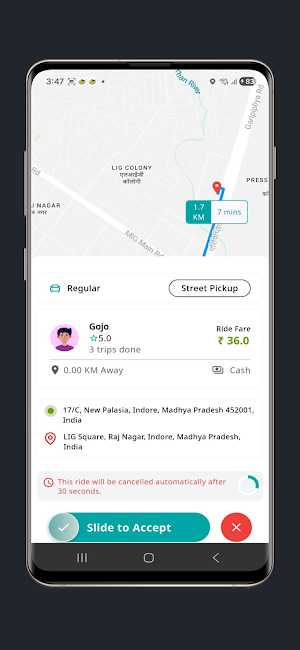 DoorToDoor Cab Partner Screenshot 2