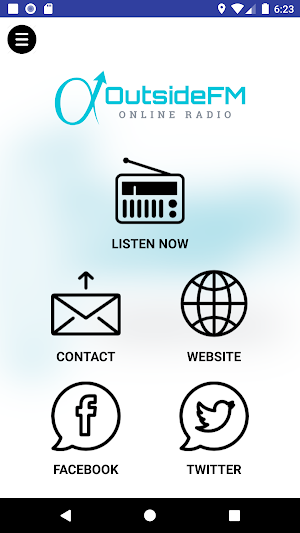 OutsideFM Online Radio Screenshot 1