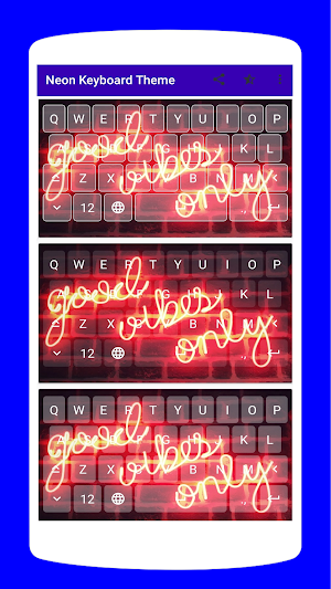 Aesthetic Neon Keyboard Theme Screenshot 1