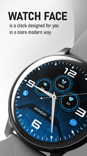 Modern Clasic Analog WatchFace Screenshot 1