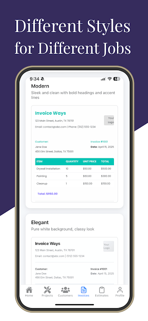 Invoice Ways: Invoice Maker Screenshot 1