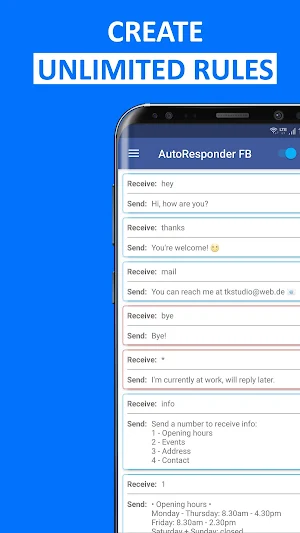 AutoResponder for FB Messenger - Auto Reply Bot Screenshot 2