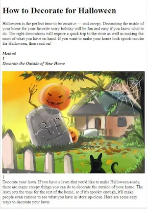 How Make Halloween Decorations Screenshot 0
