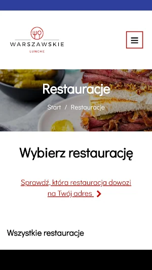 Warszawskie Lunche Screenshot 0