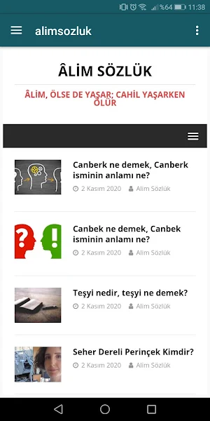 Alim Sözlük Screenshot 0