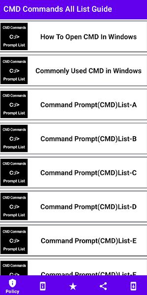 CMD Commands All List Guide Screenshot 0