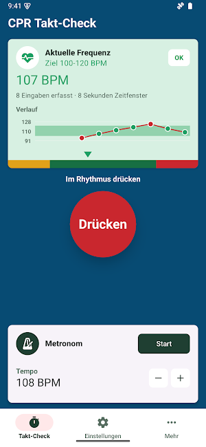 CPR Takt-Check Screenshot 1