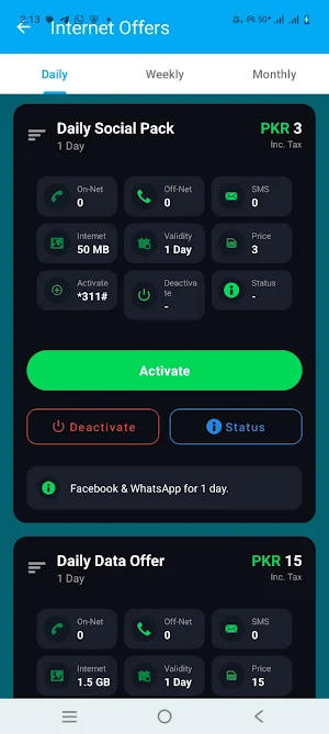 Telenor Packages 2026 Screenshot 3
