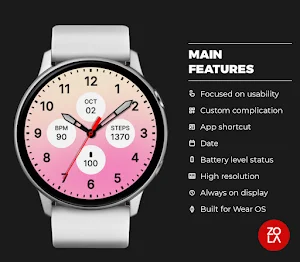 Blush Pink Elegant Watch Face Screenshot 1