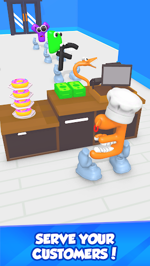 Alphabet Cafe - Donut Shop 3d Screenshot 0