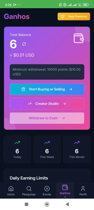 Vamiral: Post, Share & Earn Screenshot 1