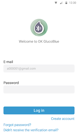 OK GlucoBlue Screenshot 0