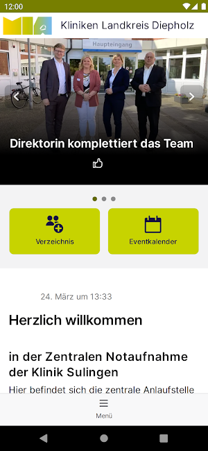 MIA Kliniken LK Diepholz Screenshot 0