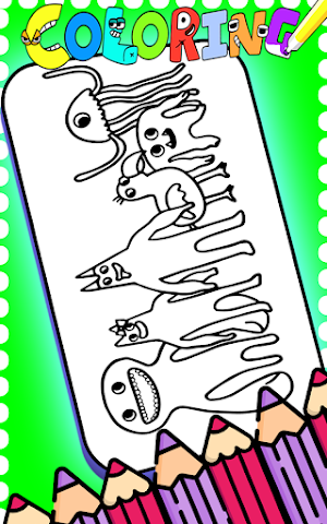 banban Garten 2 coloring game Screenshot 3
