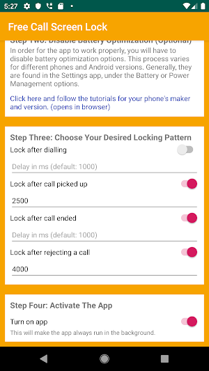 Free Call Screen Lock Screenshot 1