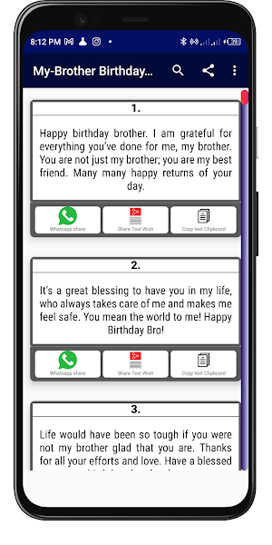 Birthday Wishes for Siblings Screenshot 1
