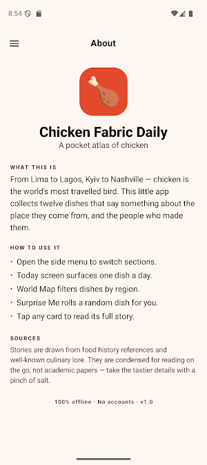 Chicken fabric daily Screenshot 0