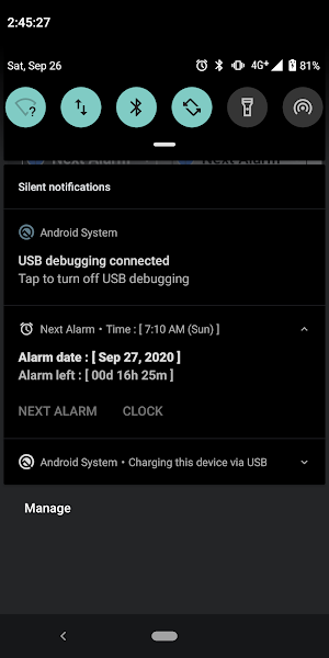 Next alarm - widget, notification Screenshot 2
