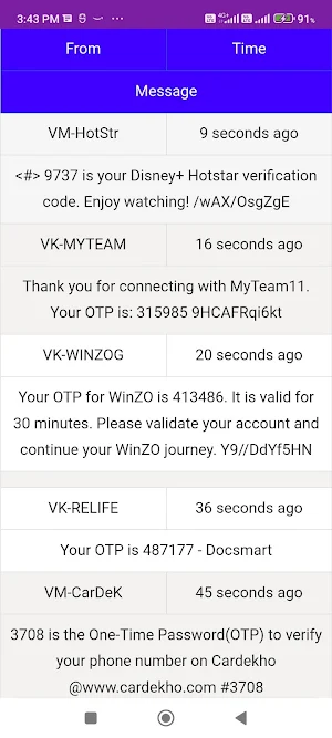 Receive SMS Online - India Screenshot 3