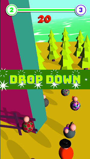 Wobble Mania-Wall Bounce Drop Screenshot 3