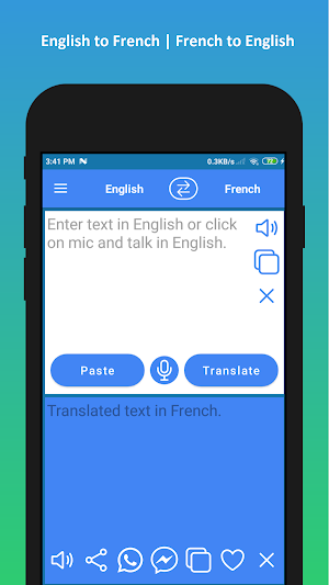 English to French Translation App Screenshot 0