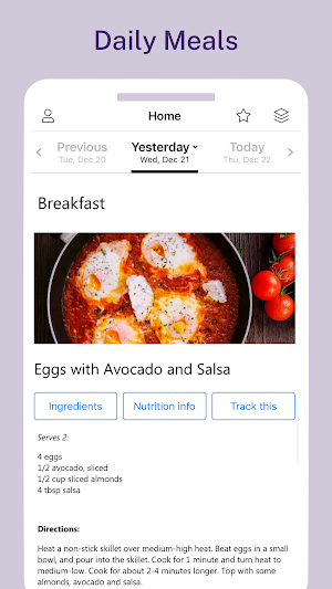 JHWC Weight Management App Screenshot 2