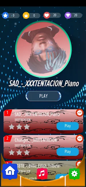 XXXTentacion : Piano Tiles Ru Screenshot 1