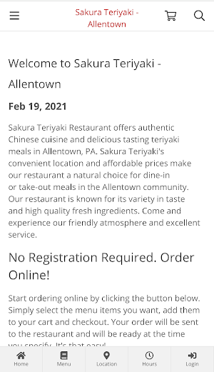 Sakura Teriyaki - Allentown Screenshot 0