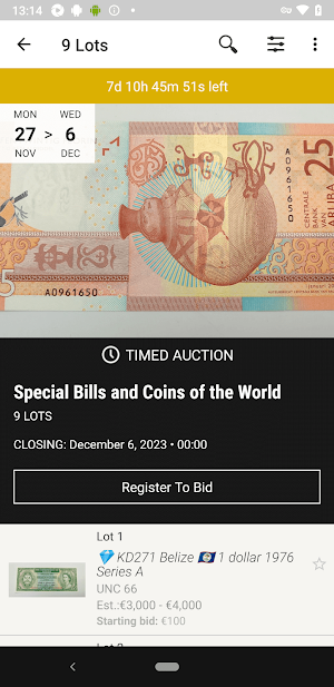 Chesny Auction Screenshot 1