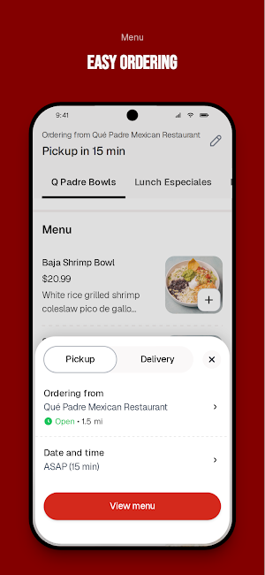 Que Padre Mexican Restaurant Screenshot 2
