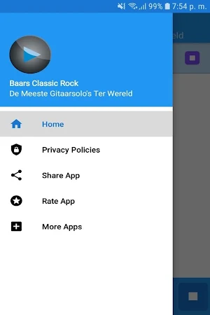 Baars Classic Rock Radio App Screenshot 1