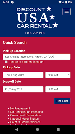 Discount USA Car Rental Screenshot 0