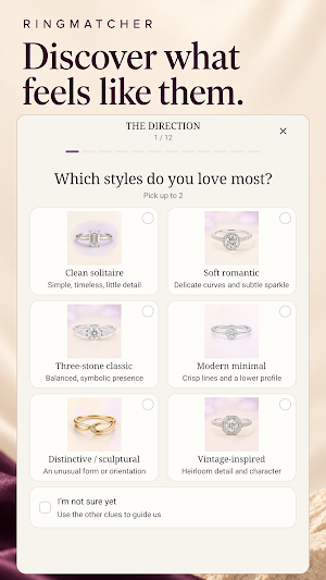 RingMatcher: Engagement Rings Screenshot 1