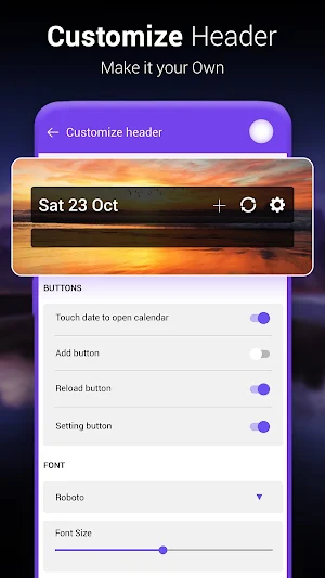 Calendar Widget with Event Screenshot 3