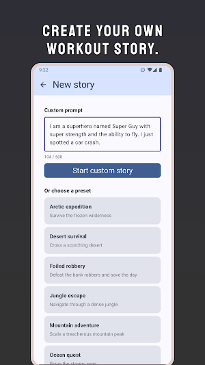 ExerStory - AI Workout Stories Screenshot 2