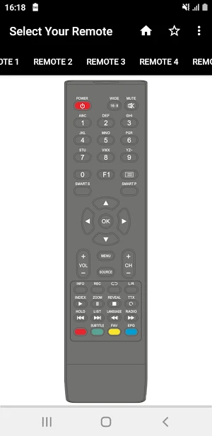 Super General TV Remote Screenshot 1