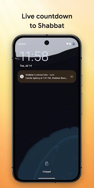 Shabbat Alarm Clock & Times Screenshot 2